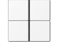 JUNG Cover kit 4-gang, F40, LS range - LS404TSA - AL2404TSA - ES2404TSA